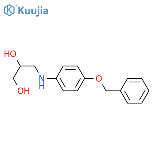 1,2-Propanediol, 3-[[4-(phenylmethoxy)phenyl]amino]- structure
