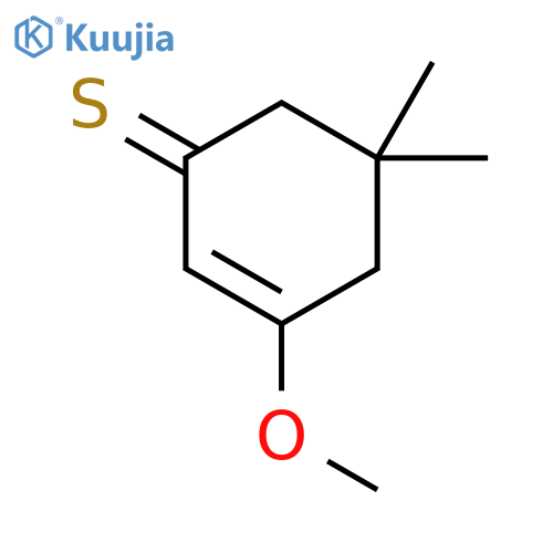 3-Methoxy-5,5-dimethylcyclohex-2-ene-1-thione structure