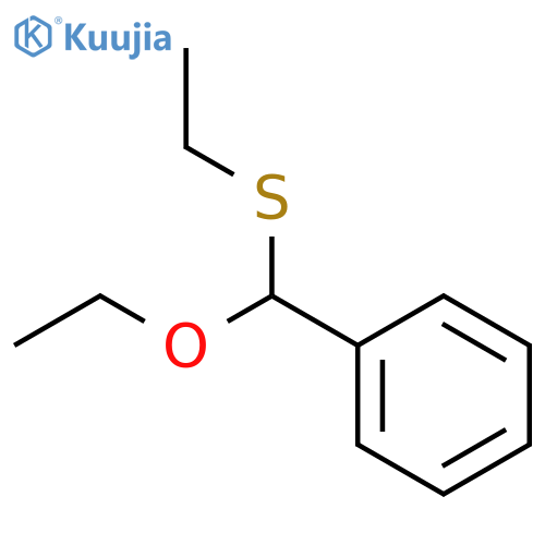 Benzene, [ethoxy(ethylthio)methyl]- structure