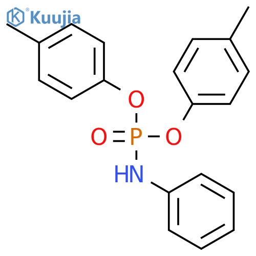 PHOSPHORAMIDIC ACID, PHENYL-, BIS(4-METHYLPHENYL) ESTER structure