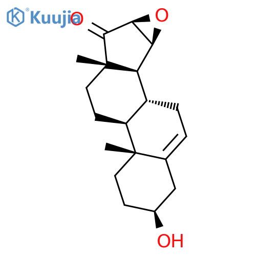 Androst-5-en-17-one, 15,16-epoxy-3-hydroxy-, (3b,15b,16b)- structure