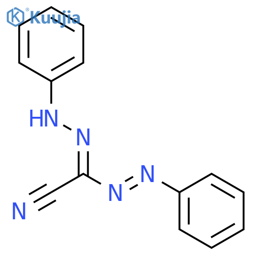 Acetonitrile, (phenylazo)(phenylhydrazono)- structure