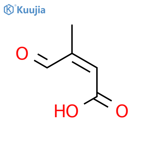 2-Butenoic acid, 3-methyl-4-oxo-, (2Z)- structure