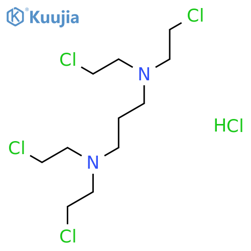 N,N,N',N'-tetrakis(2-chloroethyl)propane-1,3-diamine hydrochloride structure