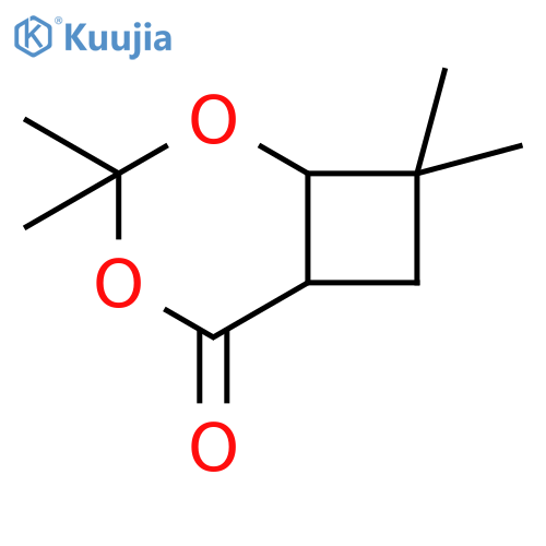 2,4-DIOXABICYCLO[4.2.0]OCTAN-5-ONE, 3,3,8,8-TETRAMETHYL- structure