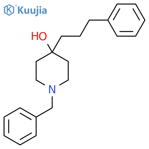 1-Benzyl-4-(3-phenylpropyl)-4-piperidinol structure
