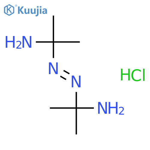 2-PROPANAMINE, 2,2'-AZOBIS-, HYDROCHLORIDE structure