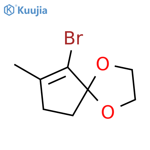 6-Bromo-7-methyl-1,4-dioxaspiro[4.4]non-6-ene structure