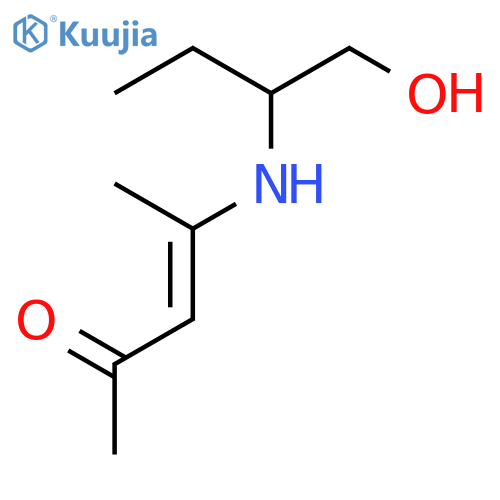 3-PENTEN-2-ONE, 4-[[1-(HYDROXYMETHYL)PROPYL]AMINO]- structure