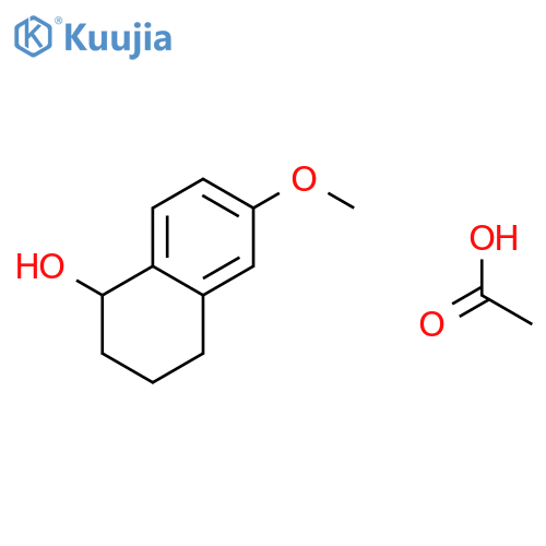 1-NAPHTHALENOL, 1,2,3,4-TETRAHYDRO-6-METHOXY-, ACETATE structure