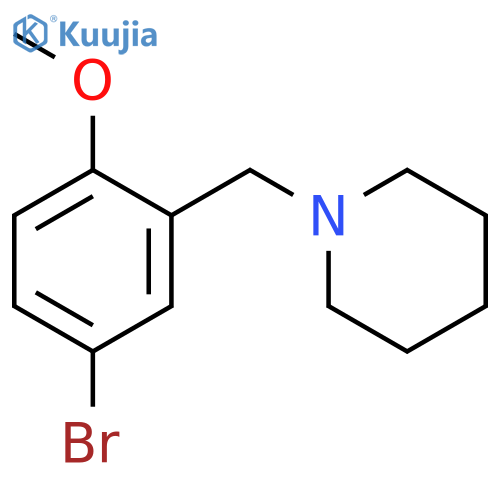 1-(5-Bromo-2-methoxybenzyl)piperidine structure