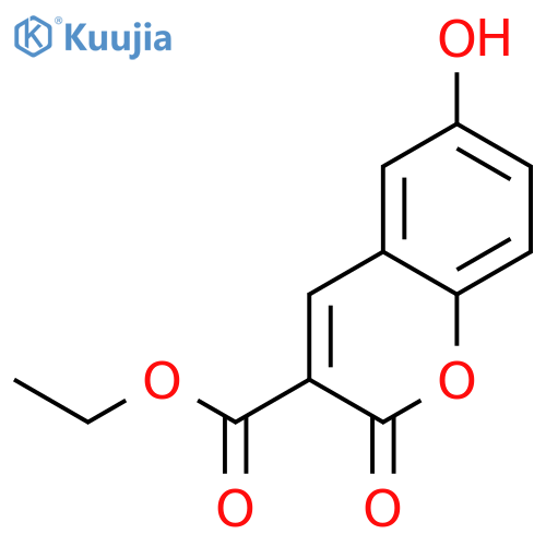 Ethyl 6-hydroxy-2-oxo-2H-chromene-3-carboxylate structure