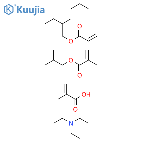 2-Propenoicacid,2-methyl-,polymerwith2-ethylhexyl2-propenoateand2-methylpropyl2-methyl-2-propenoate,compd.withN,N-diethylethanamine structure