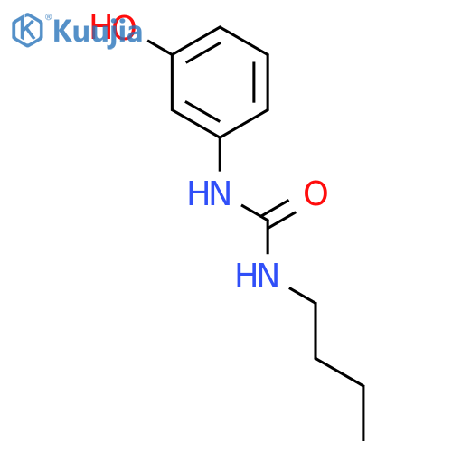 UREA, N-BUTYL-N'-(3-HYDROXYPHENYL)- structure
