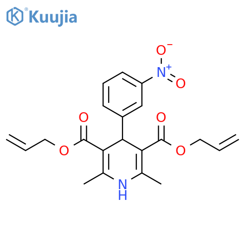 Diallyl 2,6-dimethyl-4-(3-nitrophenyl)-1,4-dihydropyridine-3,5-dicarboxylate structure