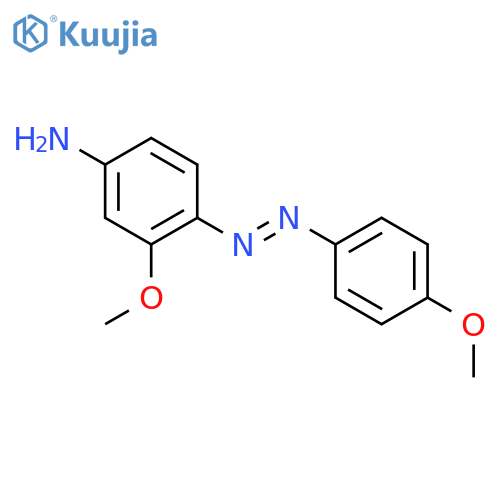 Benzenamine, 3-methoxy-4-[(4-methoxyphenyl)azo]- structure