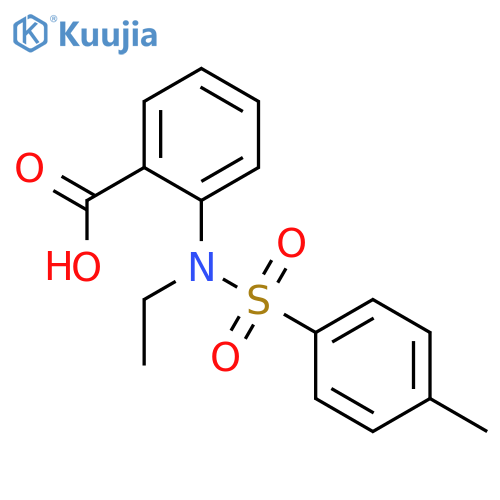 2-[ethyl-(4-methylphenyl)sulfonylamino]benzoic Acid structure