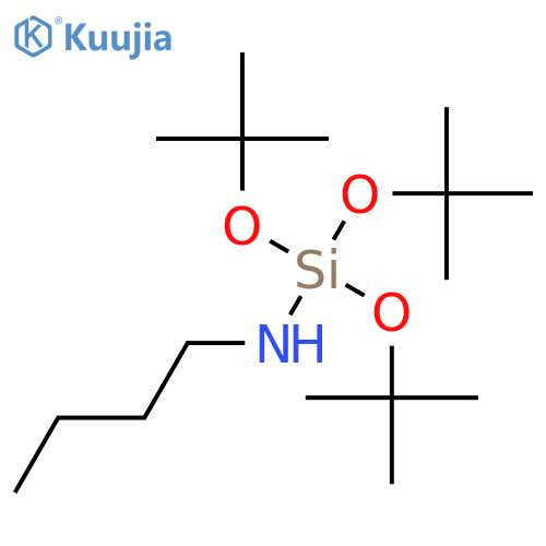 SILANAMINE, N-BUTYL-1,1,1-TRIS(1,1-DIMETHYLETHOXY)- structure