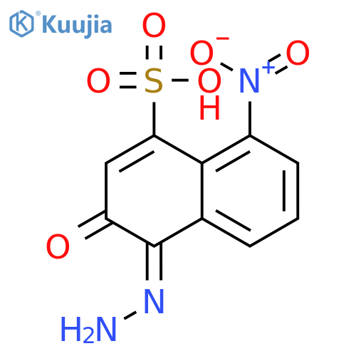1-Naphthalenesulfonicacid, 4-diazenyl-3-hydroxy-8-nitro- structure