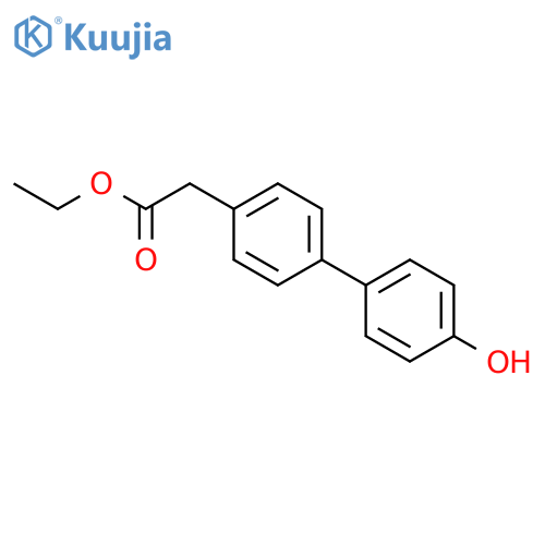 [1,1'-BIPHENYL]-4-ACETIC ACID,4'-HYDROXY-.ETHYL ESTER structure