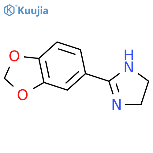 1H-IMIDAZOLE, 2-(1,3-BENZODIOXOL-5-YL)-4,5-DIHYDRO- structure