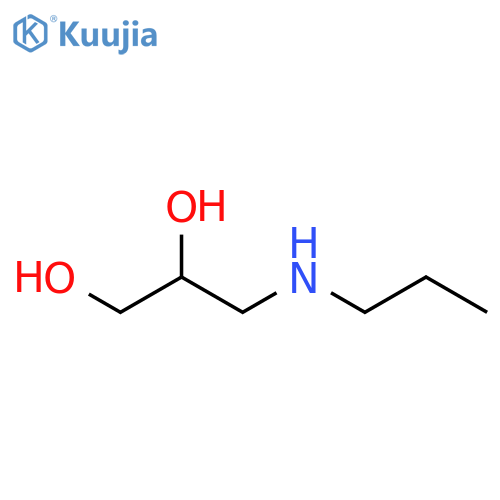 3-(propylamino)propane-1,2-diol structure