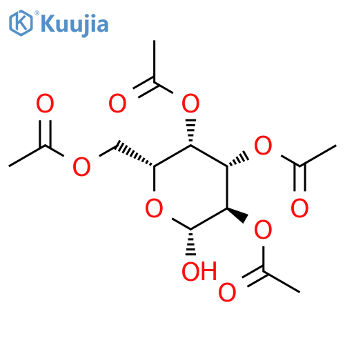 β-D-Galactopyranose, 2,3,4,6-tetraacetate structure