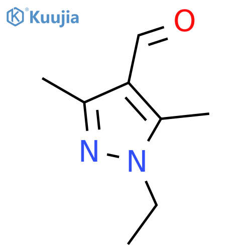1-Ethyl-3,5-dimethyl-1H-pyrazole-4-carbaldehyde structure