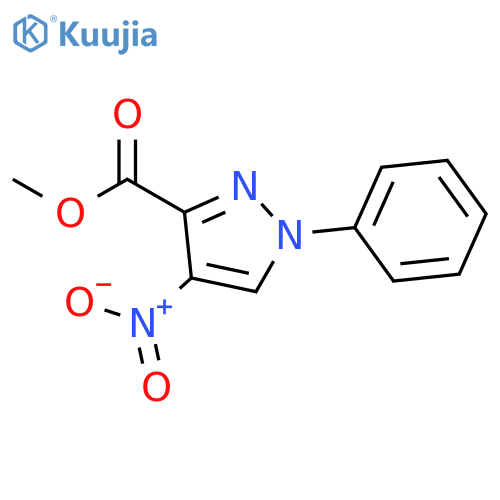 1H-Pyrazole-3-carboxylic acid, 4-nitro-1-phenyl-, methyl ester structure