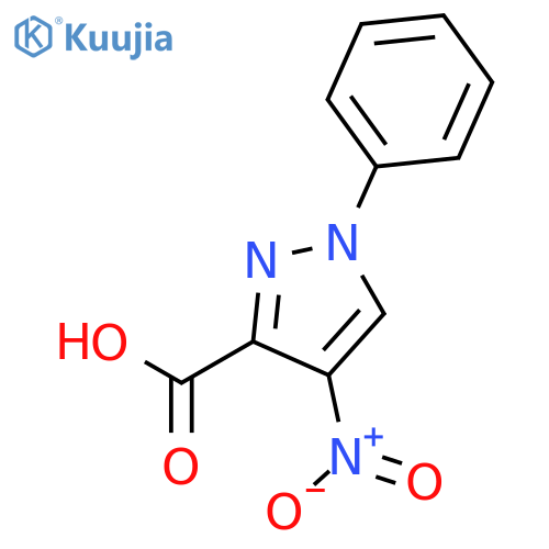 4-Nitro-1-phenyl-1H-pyrazole-3-carboxylic acid structure