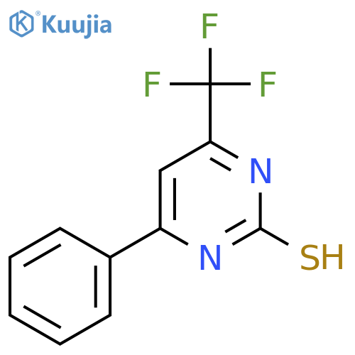 4-phenyl-6-(trifluoromethyl)-1,2-dihydropyrimidine-2-thione structure