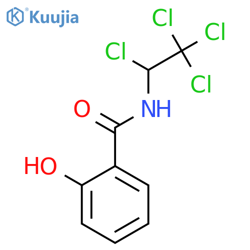 2-Hydroxy-N-(1,2,2,2-tetrachloroethyl)benzamide structure