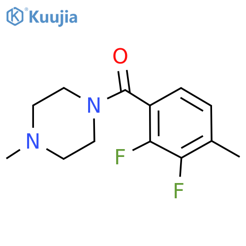 (2,3-difluoro-4-methylphenyl)(4-methylpiperazin-1-yl)methanone structure