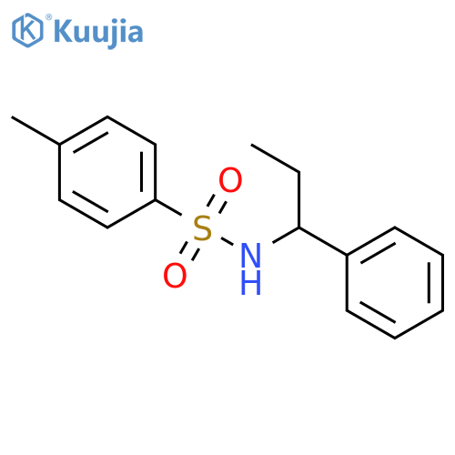 Benzenesulfonamide, 4-methyl-N-(1-phenylpropyl)- structure