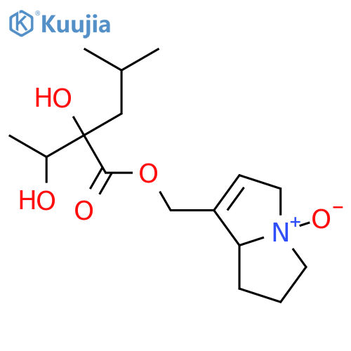 Supinidine; (S)-form, O-[2S-Hydroxy-2-(1S-hydroxyethyl)-4-methylpentanoyl], N-oxide structure