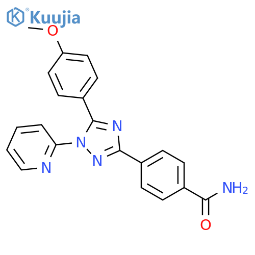 Benzamide,4-[5-(4-methoxyphenyl)-1-(2-pyridinyl)-1H-1,2,4-triazol-3-yl]- structure