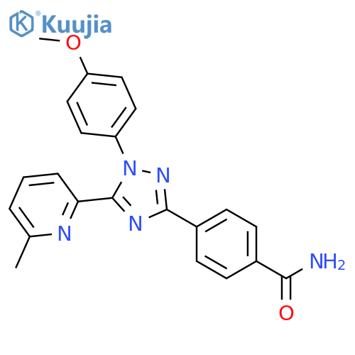 Benzamide,4-[1-(4-methoxyphenyl)-5-(6-methyl-2-pyridinyl)-1H-1,2,4-triazol-3-yl]- structure