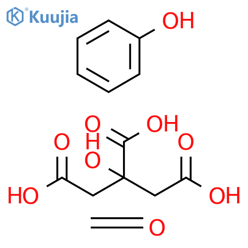 1,2,3-Propanetricarboxylicacid,2-hydroxy-,polymerwithformaldehydeandphenol structure