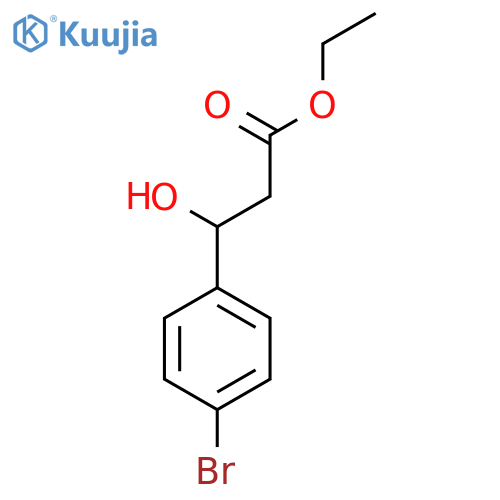 Ethyl 3-(4-bromophenyl)-3-hydroxypropanoate structure
