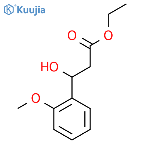 Benzenepropanoic acid, beta-hydroxy-2-methoxy-, ethyl ester structure