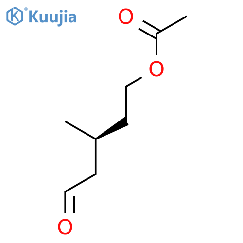 Pentanal, 5-(acetyloxy)-3-methyl-, (S)- structure