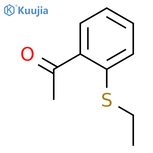 1-2-(ethylsulfanyl)phenylethan-1-one structure