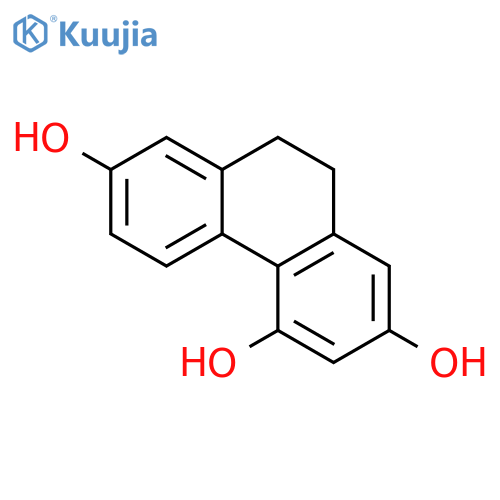 9,10-Dihydro-2,4,7-phenanthrenetriol structure