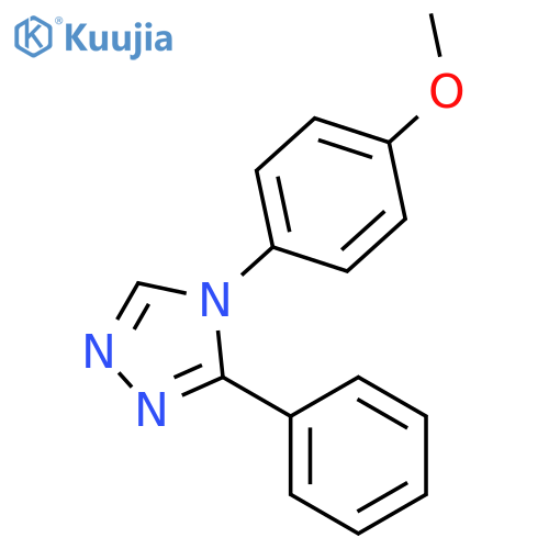 4H-1,2,4-TRIAZOLE, 4-(4-METHOXYPHENYL)-3-PHENYL- structure
