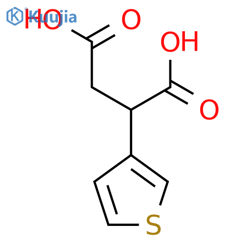 2-(thiophen-3-yl)butanedioic acid structure