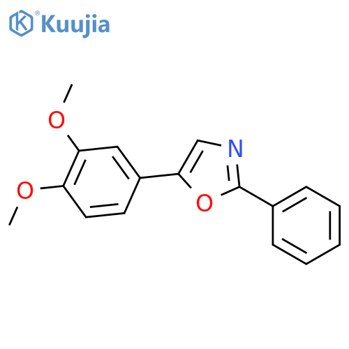 Oxazole,5-(3,4-dimethoxyphenyl)-2-phenyl- structure