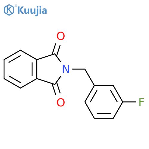 2-[(3-fluorophenyl)methyl]isoindole-1,3-dione structure