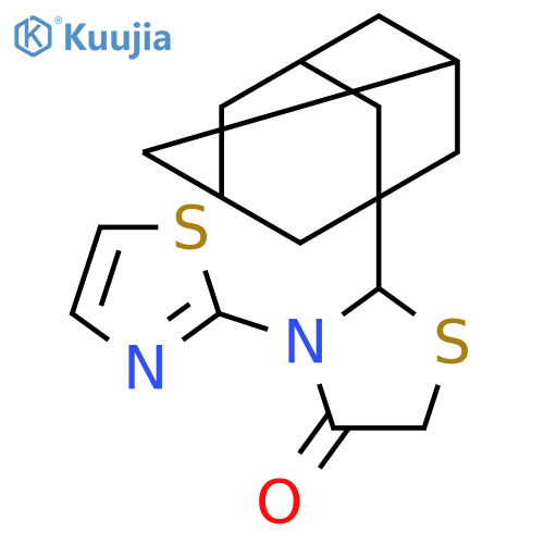 4-Thiazolidinone,3-(2-thiazolyl)-2-tricyclo[3.3.1.13,7]dec-1-yl- structure