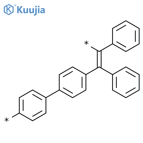 Poly[[1,1'-biphenyl]-4,4'-diyl(1,2-diphenyl-1,2-ethenediyl)] structure