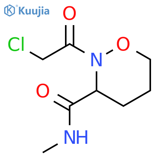 2-(Chloroacetyl)-N-methyl-1,2-oxazinane-3-carboxamide structure